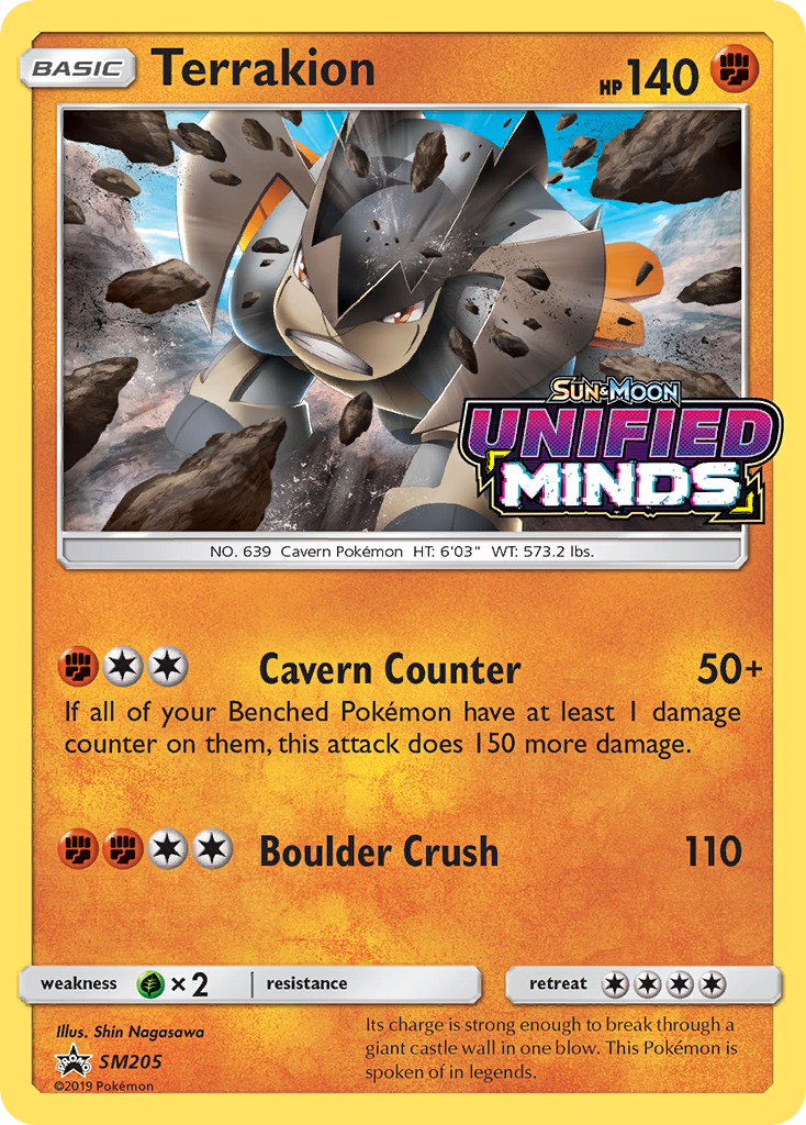 Terrakion SM205/248 Promo | SM Black Star Promos | Pokemon Card