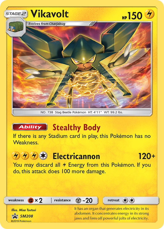Vikavolt SM208/248 Promo | SM Black Star Promos | Pokemon Card