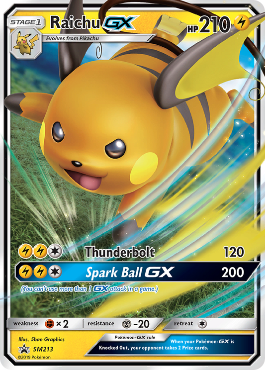 Raichu-GX SM213/248 Promo | SM Black Star Promos | Pokemon Card