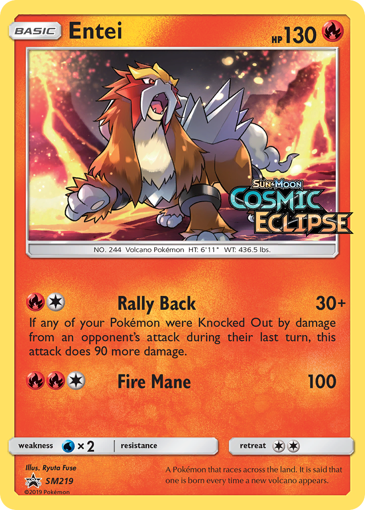 Entei SM219/248 Promo | SM Black Star Promos | Pokemon Card
