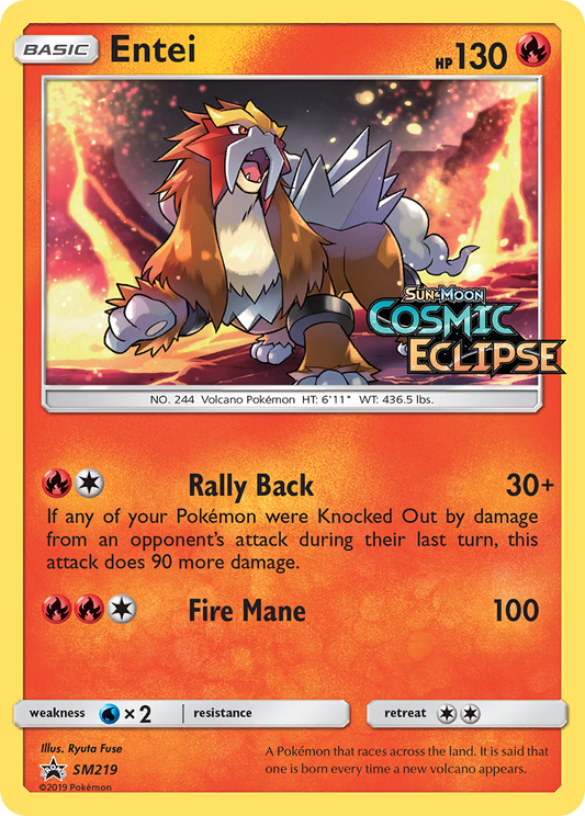 Entei SM219/248 Promo | SM Black Star Promos | Pokemon Card