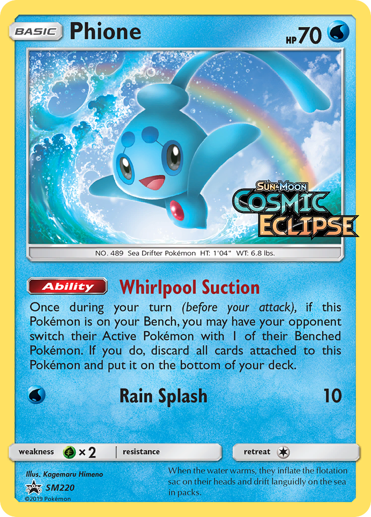Phione SM220/248 Promo | SM Black Star Promos | Pokemon Card