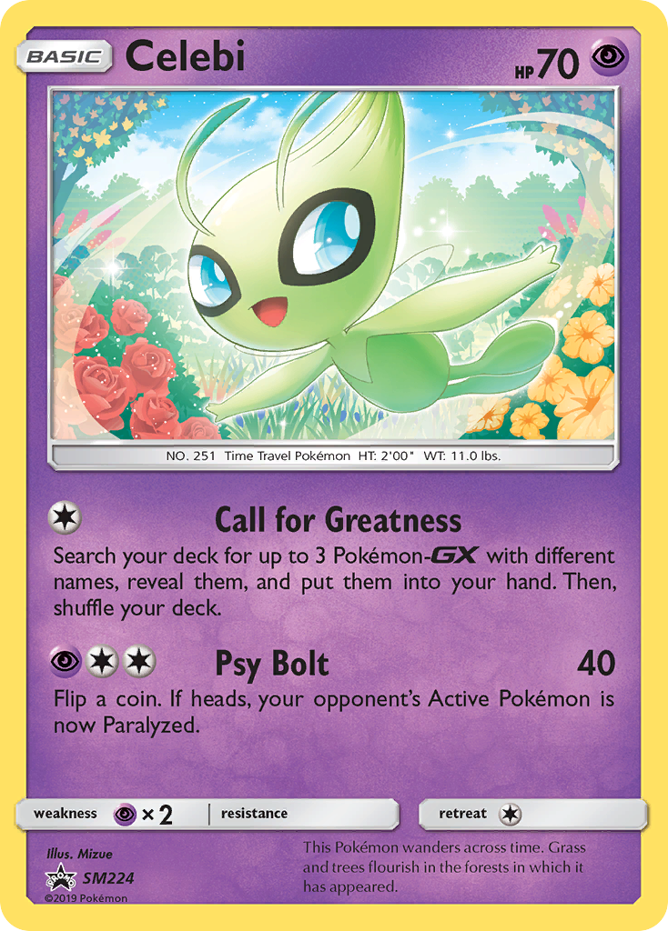 Celebi SM224/248 Promo | SM Black Star Promos | Pokemon Card
