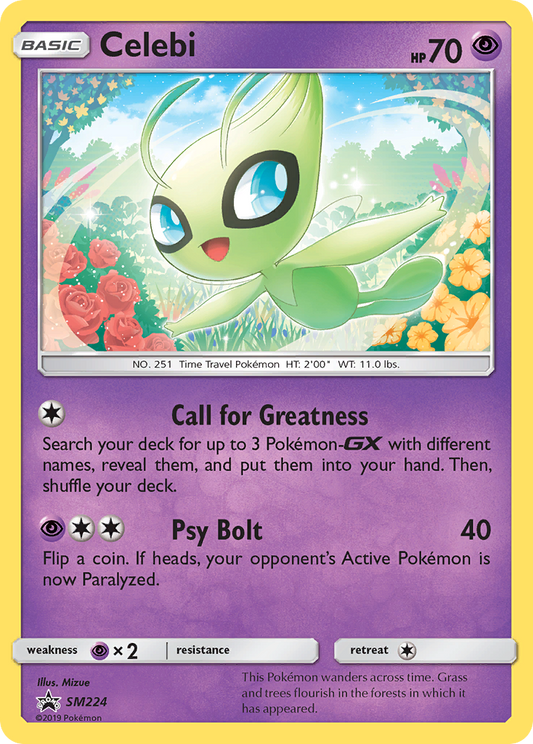 Celebi SM224/248 Promo | SM Black Star Promos | Pokemon Card