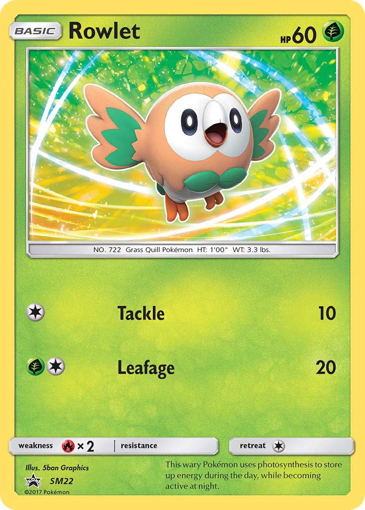 Rowlet SM22/248 Promo | SM Black Star Promos | Pokemon Card