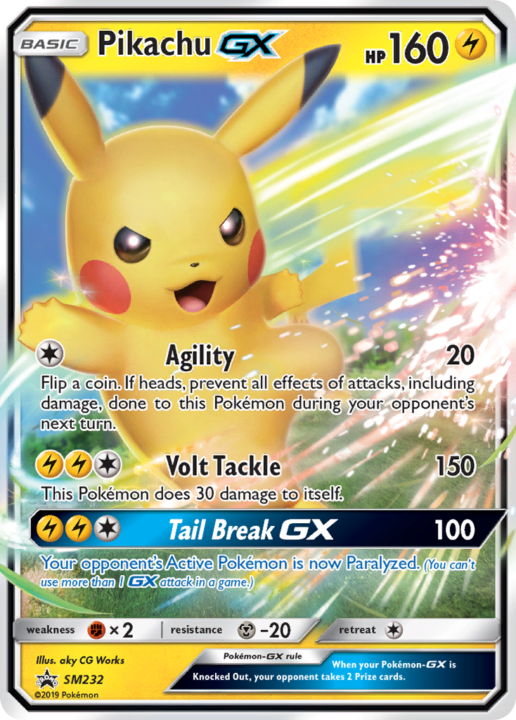 Pikachu-GX SM232/248 Promo | SM Black Star Promos | Pokemon Card