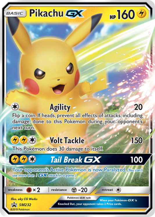 Pikachu-GX SM232/248 Promo | SM Black Star Promos | Pokemon Card