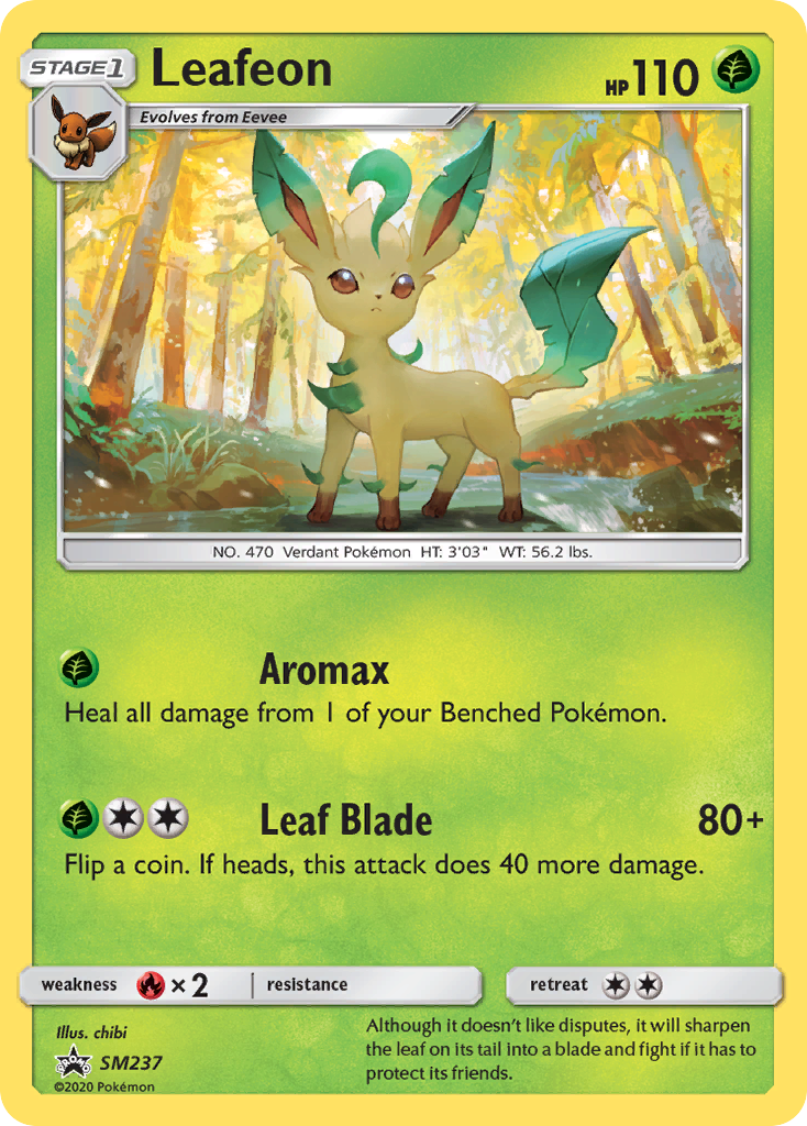 Leafeon SM237/248 Promo | SM Black Star Promos | Pokemon Card