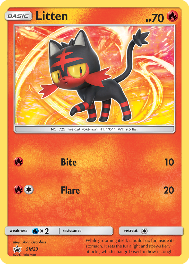 Litten SM23/248 Promo | SM Black Star Promos | Pokemon Card