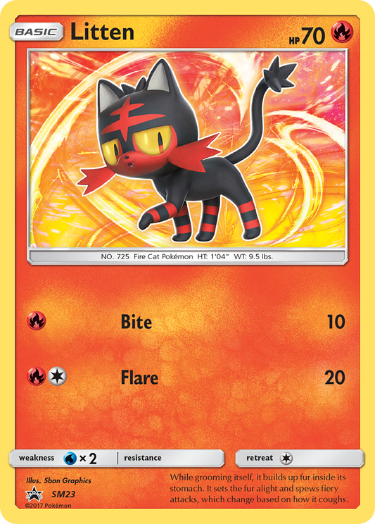 Litten SM23/248 Promo | SM Black Star Promos | Pokemon Card