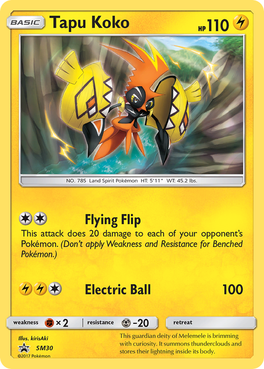 Tapu Koko SM30/248 Promo | SM Black Star Promos | Pokemon Card