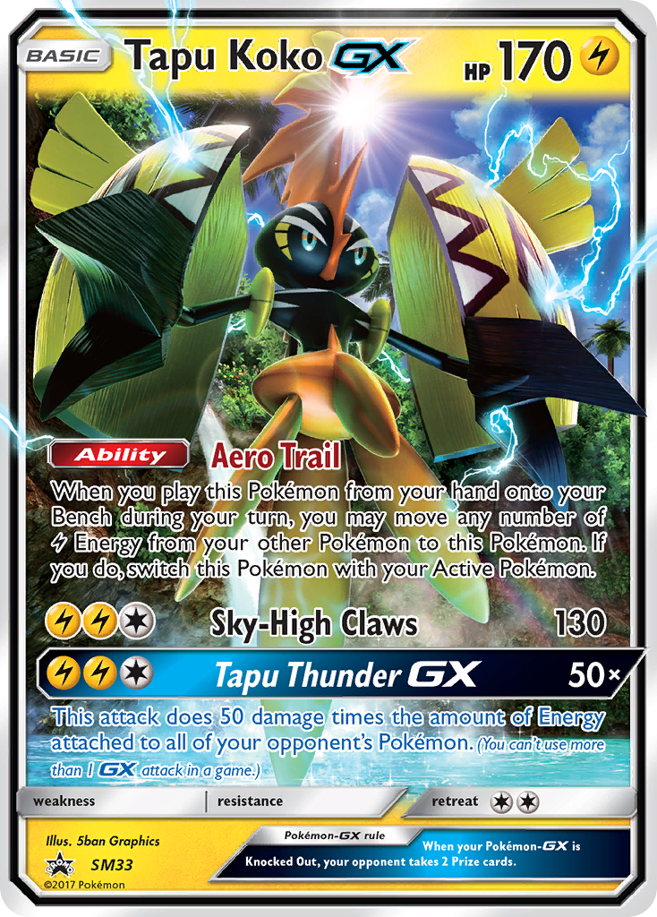 Tapu Koko-GX SM33/248 Promo | SM Black Star Promos | Pokemon Card
