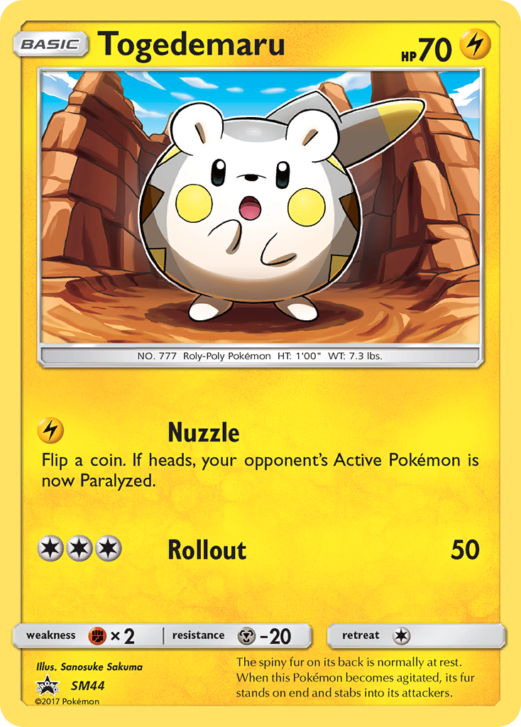 Togedemaru SM44/248 Promo | SM Black Star Promos | Pokemon Card