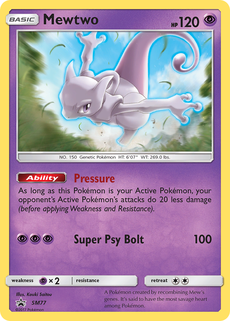 Mewtwo SM77/248 Promo | SM Black Star Promos | Pokemon Card