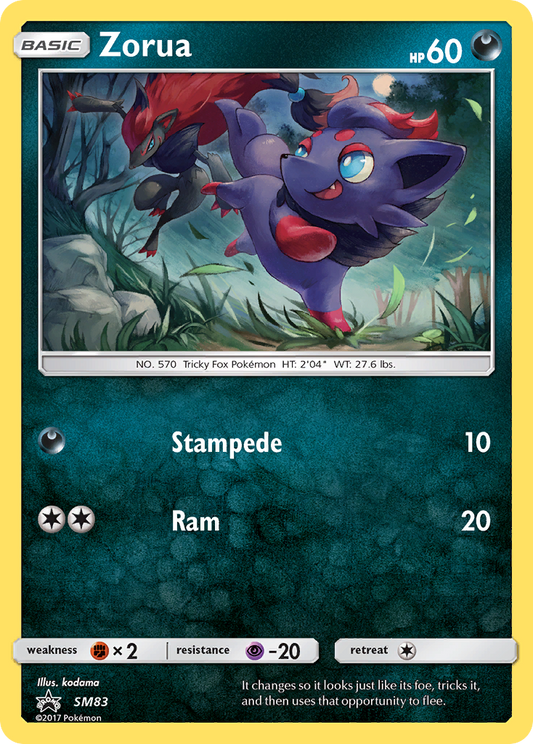 Zorua SM83/248 Promo | SM Black Star Promos | Pokemon Card