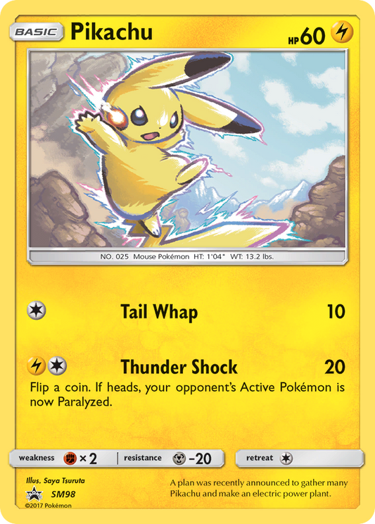 Pikachu SM98/248 Promo | SM Black Star Promos | Pokemon Card