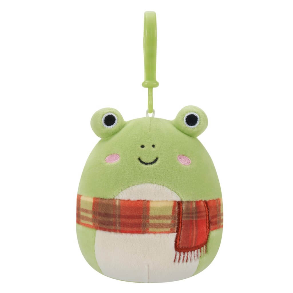 Frog with Scarf ~ 3.5" Clip On Squishmallow Plush ~ Wave 16 Pre-Order ~ Limit TWO Per Customer