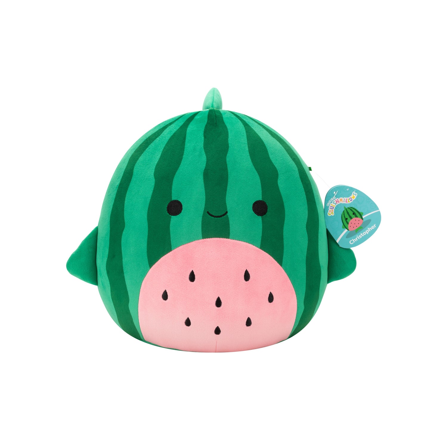 Christopher the Watermelon Whale ~ Food Fusion ~ 12" Squishmallow Plush
