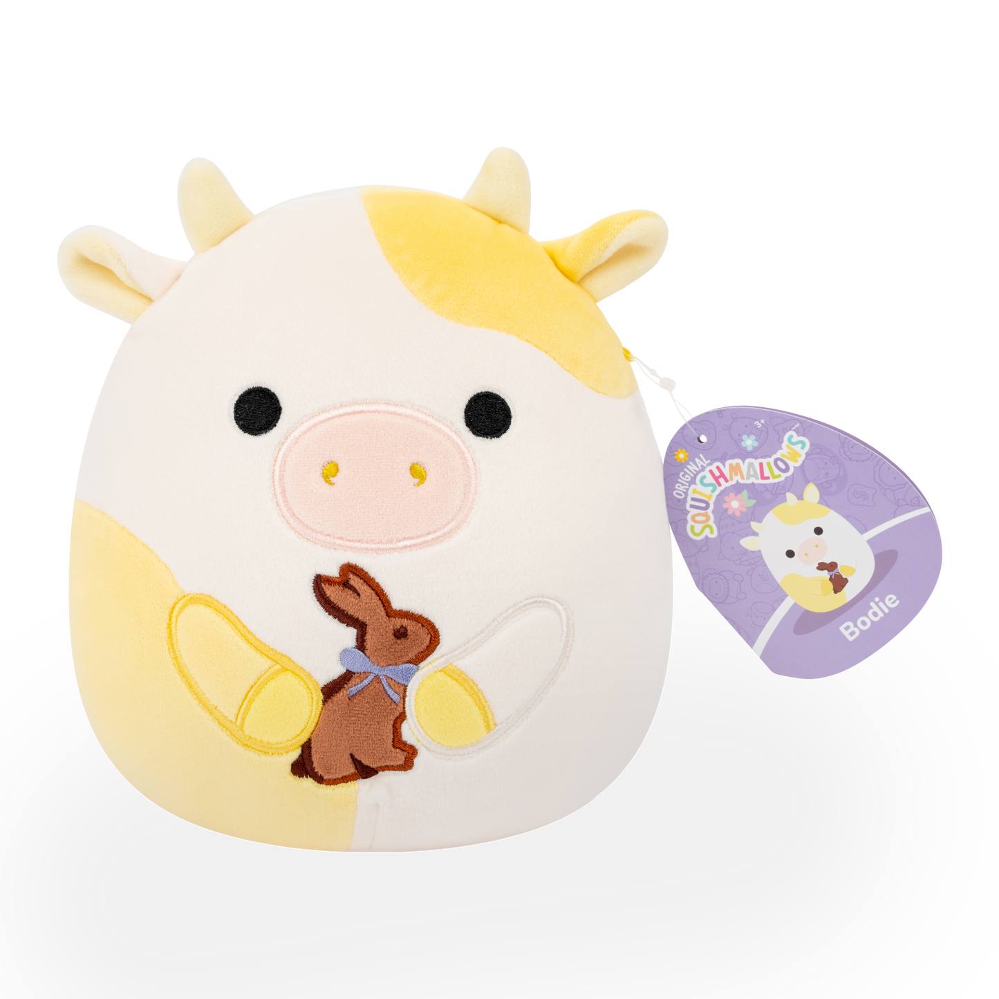 Bodie the Cow with Chocolate Bunny ~ Easter ~ 7.5" Squishmallow Plush