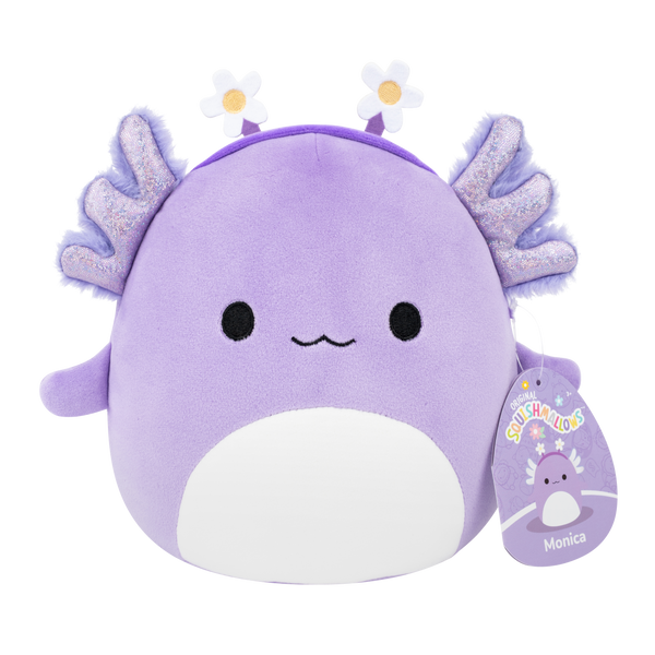 Monica the Purple Axolotl Headband ~ Easter ~ 7.5" Squishmallow Plush