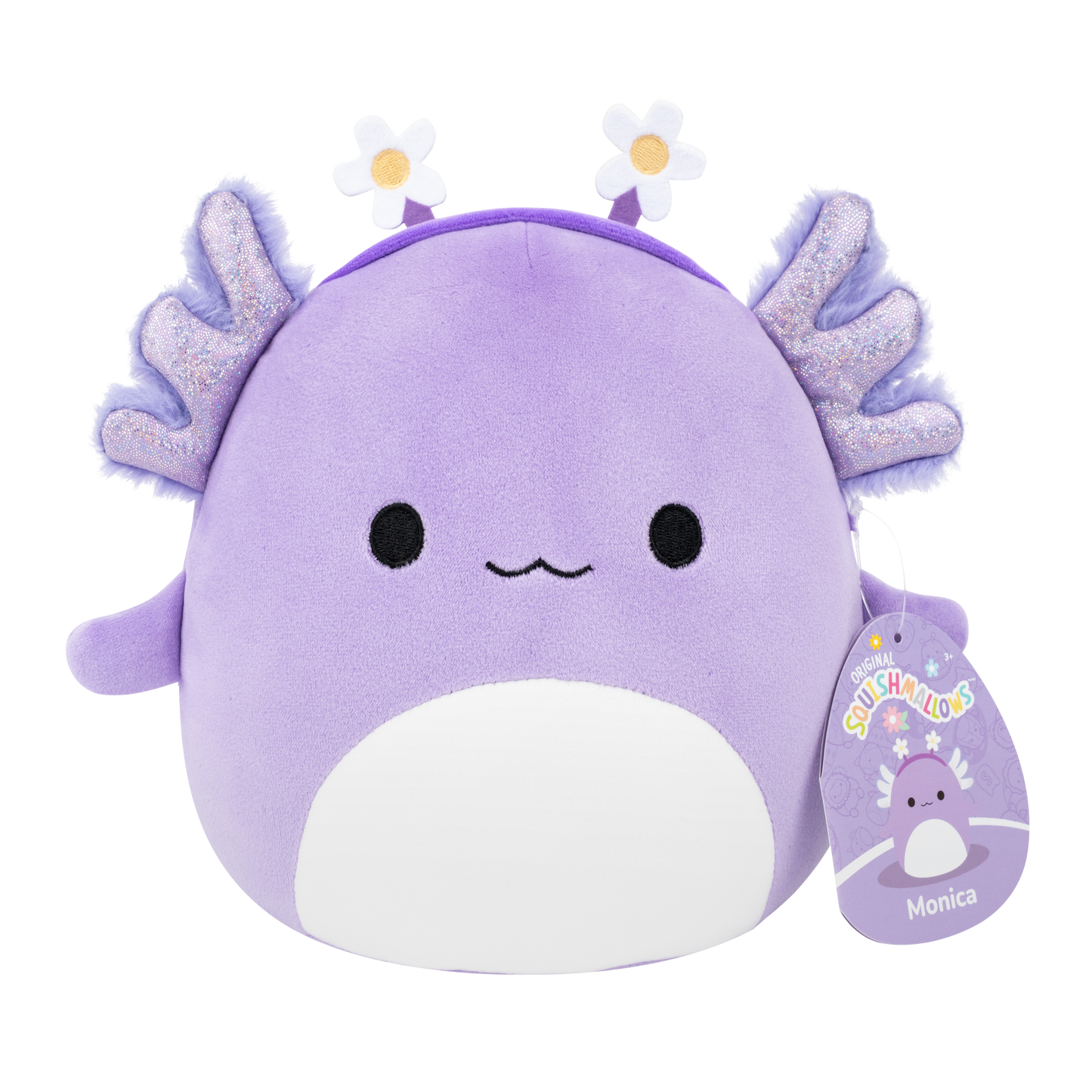 Monica the Purple Axolotl Headband ~ Easter ~ 7.5" Squishmallow Plush