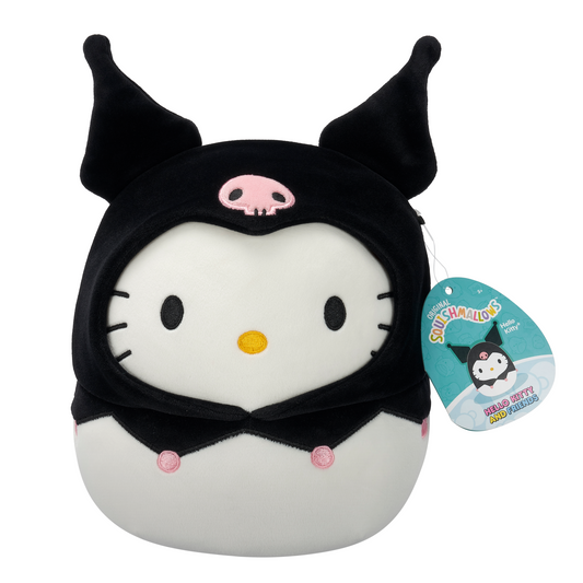 Hello Kitty in Kuromi Hoodie ~ 8" Squishmallow Plush