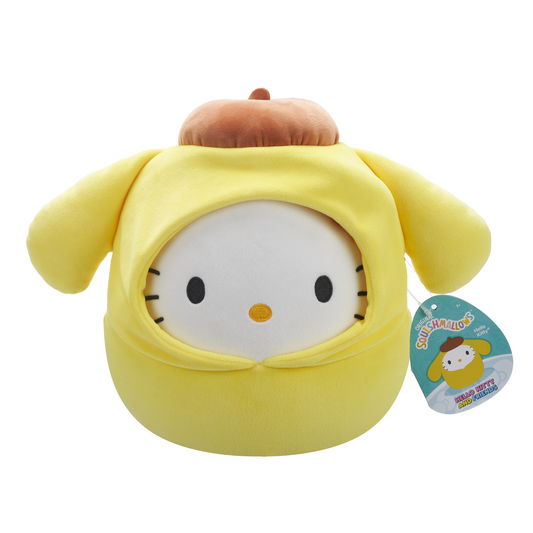 Hello Kitty in Pompompurin Hoodie ~ 8" Squishmallow Plush