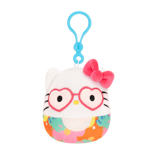 Hello Kitty ~ Tropical Sanrio Squad ~ 3.5" Clip On Squishmallow Plush