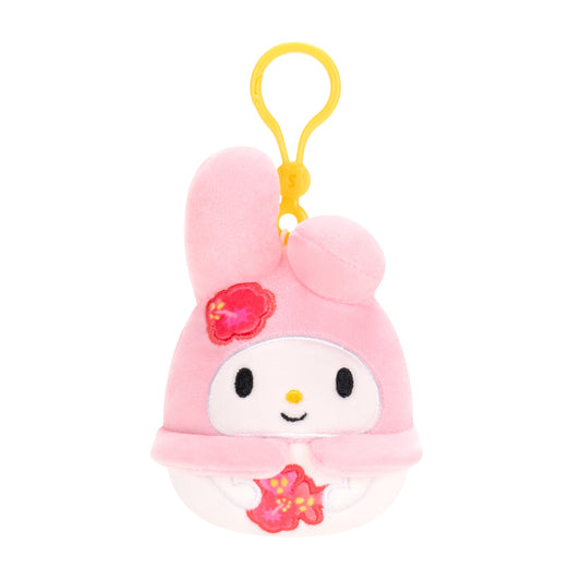 My Melody ~ Tropical Sanrio Squad ~ 3.5" Clip On Squishmallow Plush