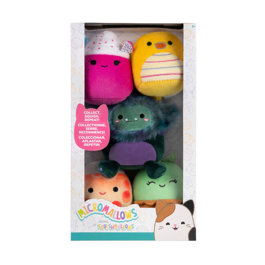 5 Pack (F) Adella, Largo, Nicota, JT, Leif - 2.5" Micromallows Squishmallow Plush