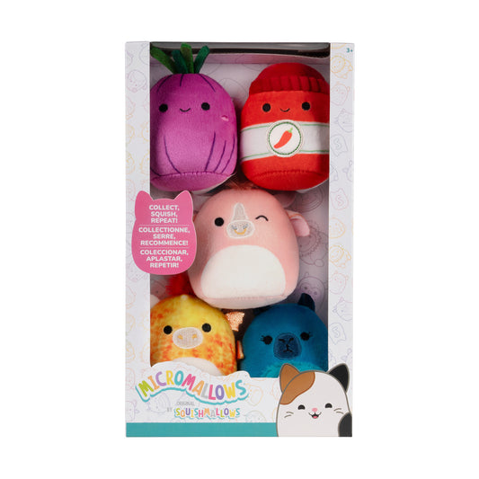 5 Pack (C) Dieric, Azizbek, Illia, Cyril, Howland - 2.5" Micromallows Squishmallow Plush