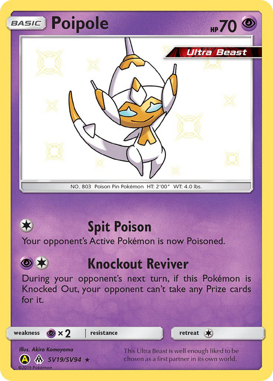 Poipole SV19/94 Rare Shiny | Hidden Fates Shiny Vault | Pokemon Card