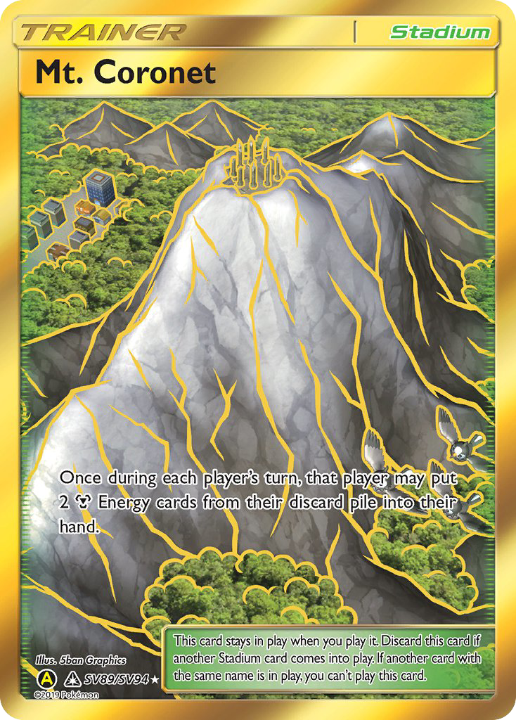Mt. Coronet SV89/94 Rare Secret | Hidden Fates Shiny Vault | Pokemon Card