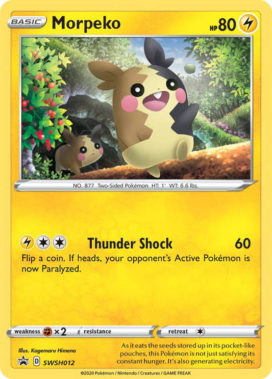 Morpeko SWSH012/307 Promo | SWSH Black Star Promos | Pokemon Card