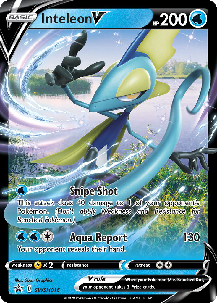 Inteleon V SWSH016/307 Promo | SWSH Black Star Promos | Pokemon Card