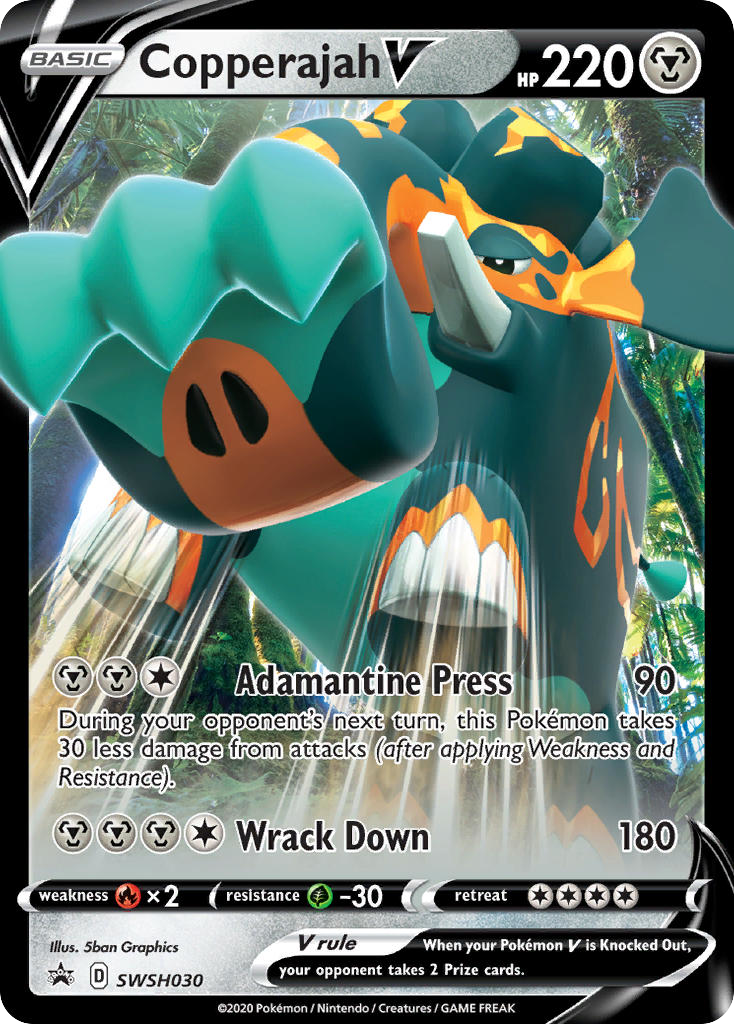 Copperajah V SWSH030/307 Promo | SWSH Black Star Promos | Pokemon Card