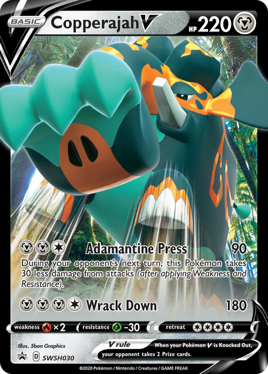 Copperajah V SWSH030/307 Promo | SWSH Black Star Promos | Pokemon Card