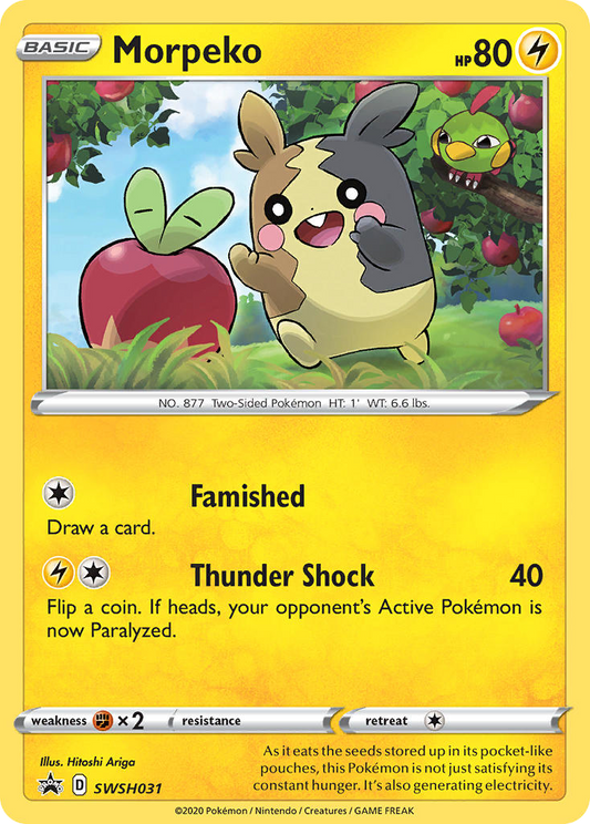 Morpeko SWSH031/307 Promo | SWSH Black Star Promos | Pokemon Card