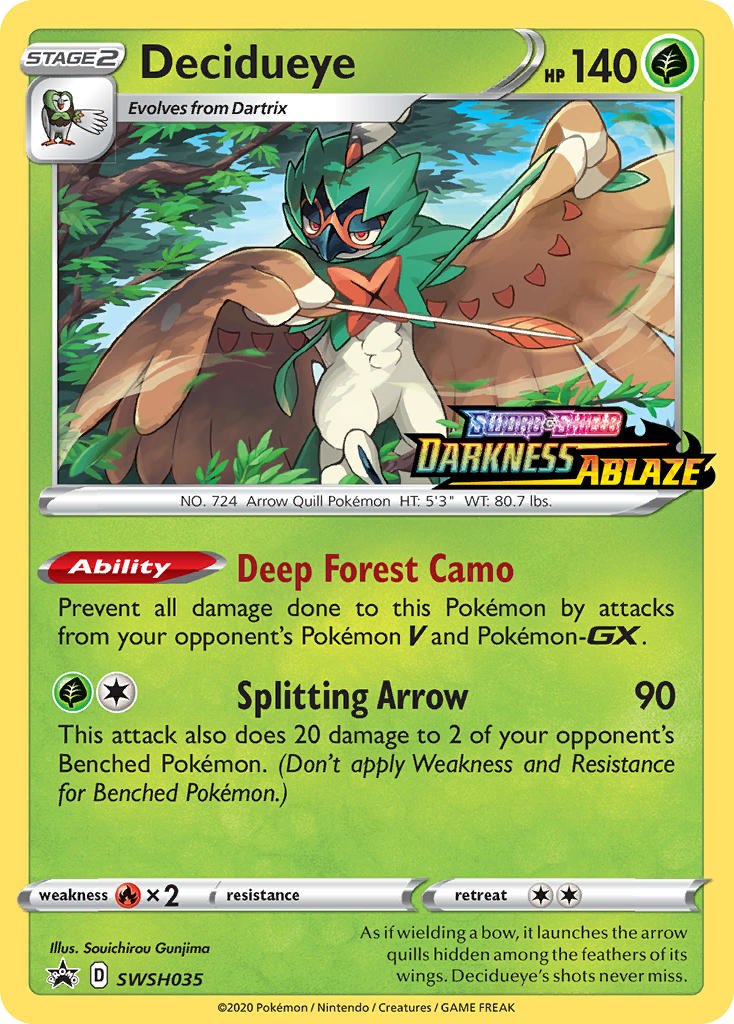 Decidueye SWSH035/307 Promo | SWSH Black Star Promos | Pokemon Card