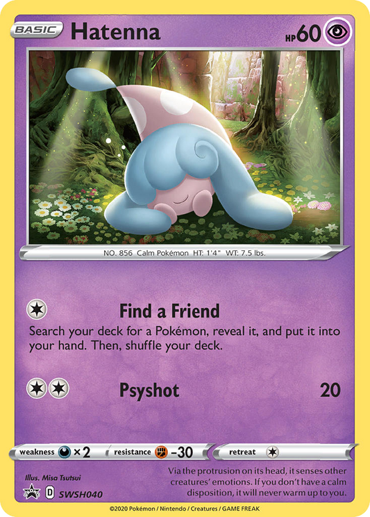 Hatenna SWSH040/307 Promo | SWSH Black Star Promos | Pokemon Card