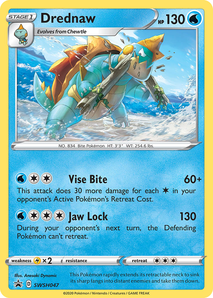 Drednaw SWSH047/307 Promo | SWSH Black Star Promos | Pokemon Card