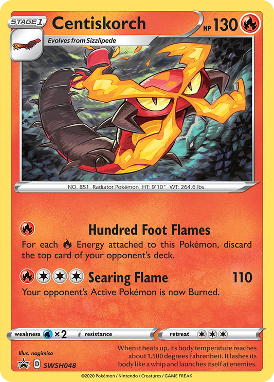 Centiskorch SWSH048/307 Promo | SWSH Black Star Promos | Pokemon Card