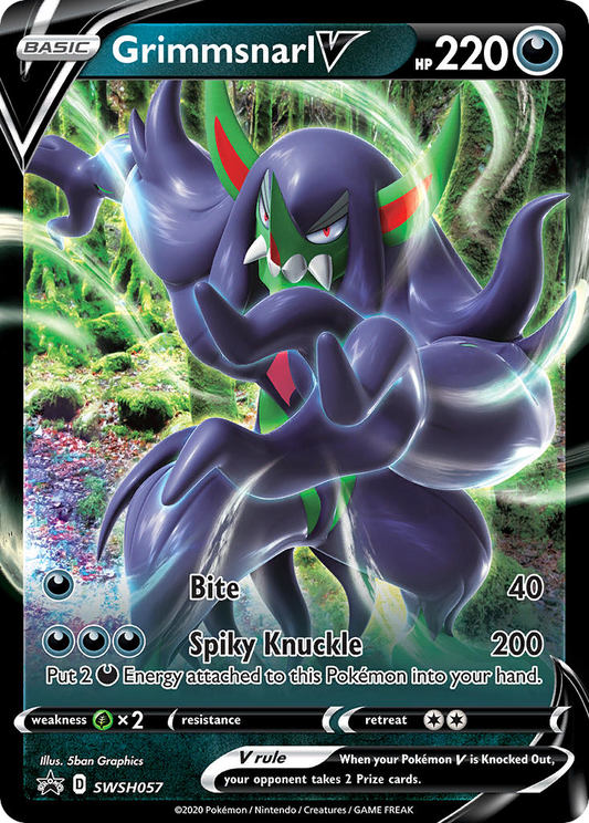 Grimmsnarl V SWSH057/307 Promo | SWSH Black Star Promos | Pokemon Card