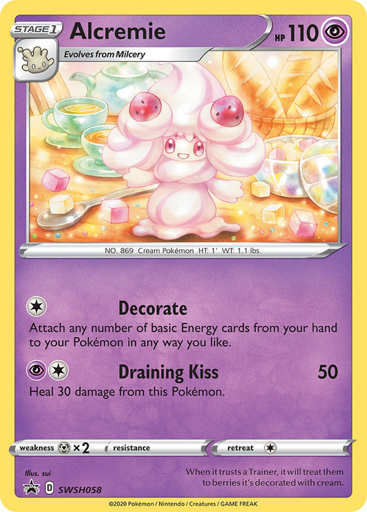 Alcremie SWSH058/307 Promo | SWSH Black Star Promos | Pokemon Card