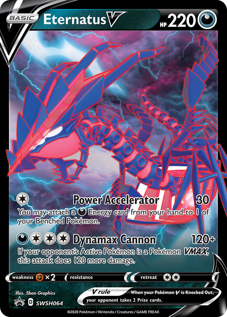Eternatus V SWSH064/307 Promo | SWSH Black Star Promos | Pokemon Card