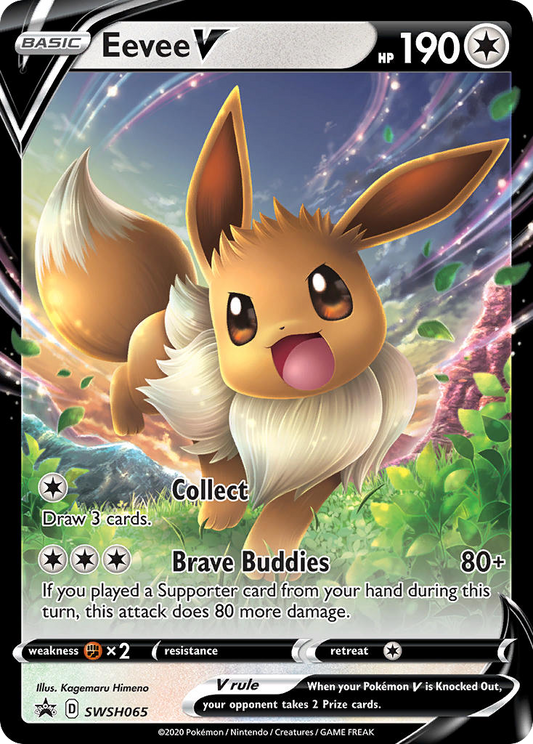 Eevee V SWSH065/307 Promo | SWSH Black Star Promos | Pokemon Card