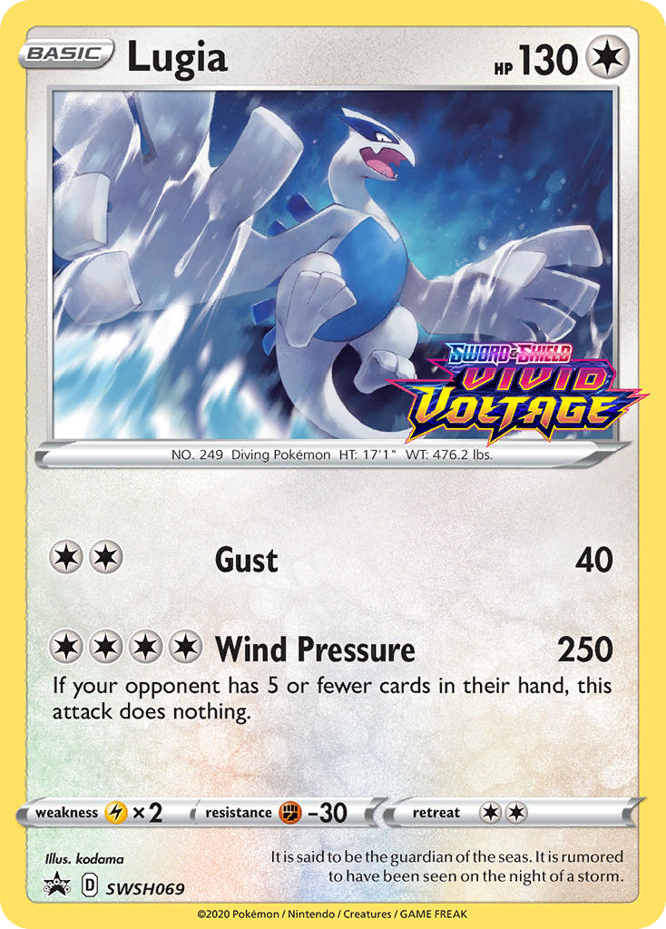 Lugia SWSH069/307 Promo | SWSH Black Star Promos | Pokemon Card