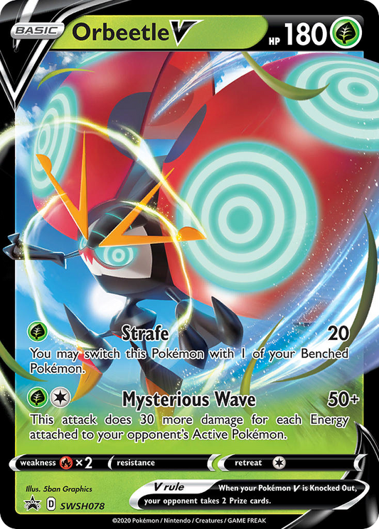 Orbeetle V SWSH078/307 Promo | SWSH Black Star Promos | Pokemon Card
