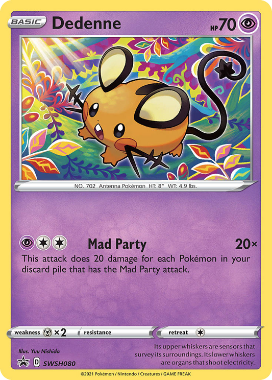Dedenne SWSH080/307 Promo | SWSH Black Star Promos | Pokemon Card