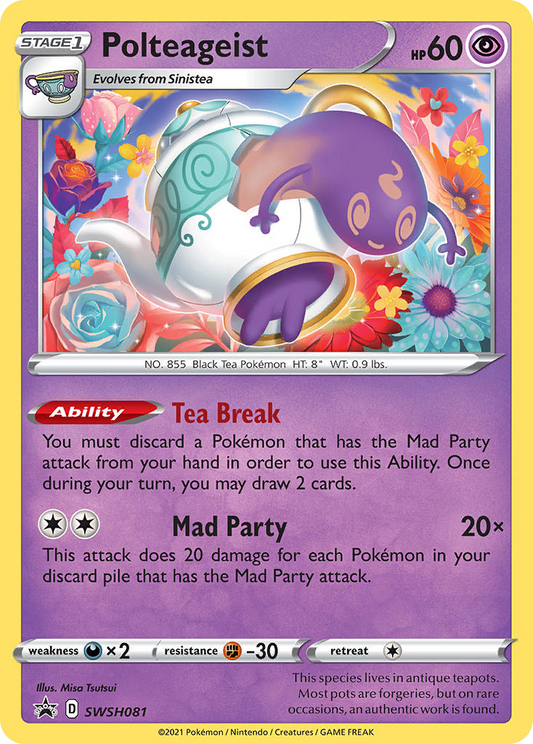 Polteageist SWSH081/307 Promo | SWSH Black Star Promos | Pokemon Card